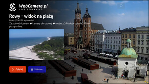 Aplikacja WebCamera na telewizory Samsung - karta kamery
