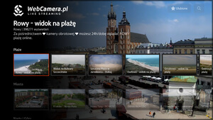 Aplikacja WebCamera na telewizory Samsung - karta kategorii