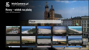 Aplikacja WebCamera na telewizory Samsung - karta wyszukiwania plaż
